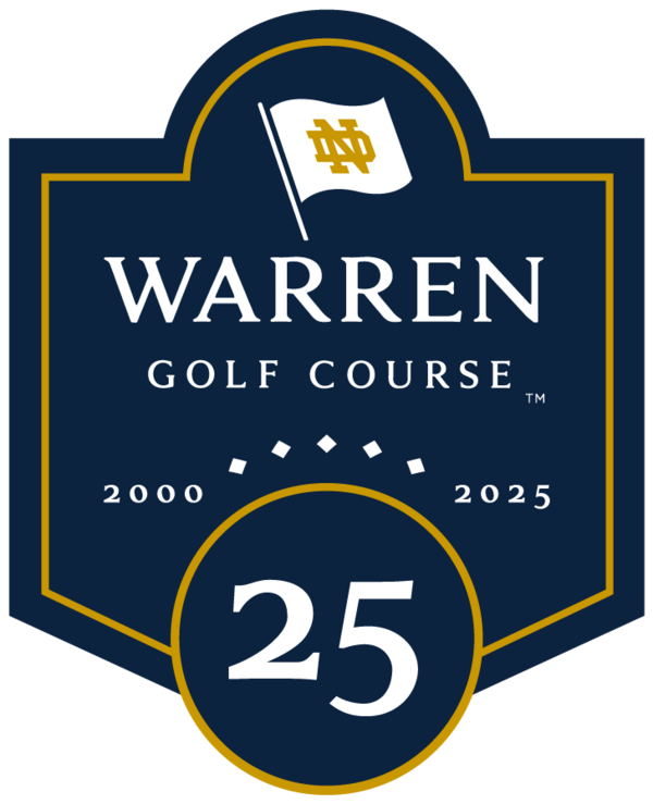 Warren Golf Course 25th Anniversary Badge